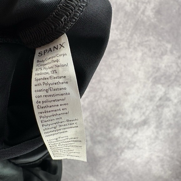 Spanx Women's Sz 1X Faux Leather Leggings‎ High Waist Black 2437 - Picture 6 of 7